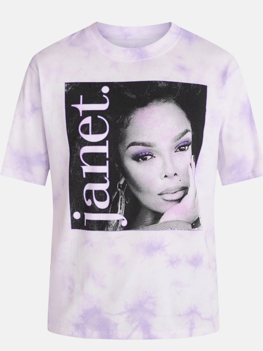 Janet Jackson Oversized Boxy Fit Graphic Tee Shirt